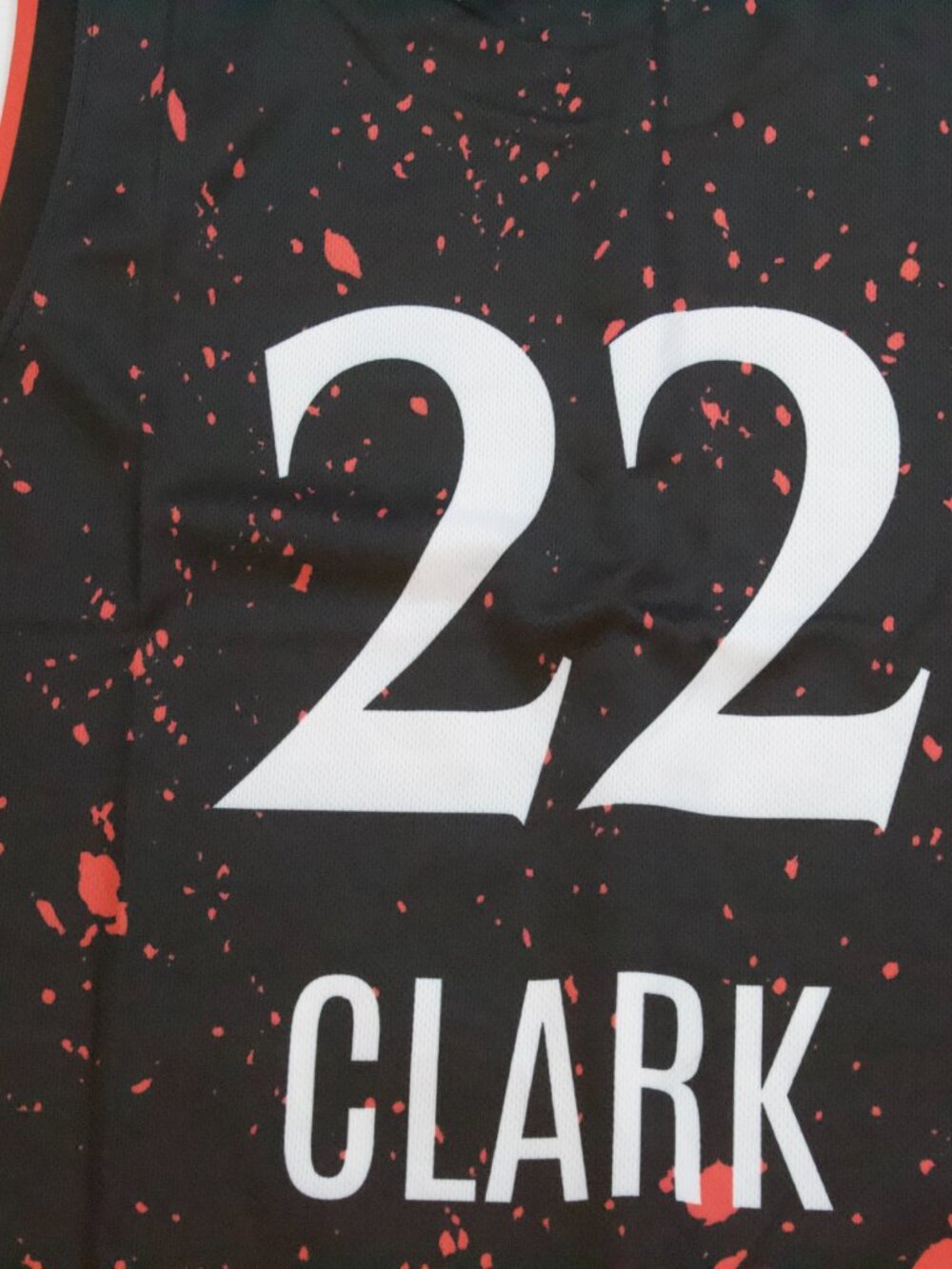 NEW Men's Fever Caitlin Clark Black and Red Alternate Jersey Size Medium - Picture 6 of 6